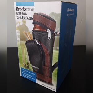Brookstone Black and Brown Men’s Golf Bag Cooler Caddy
